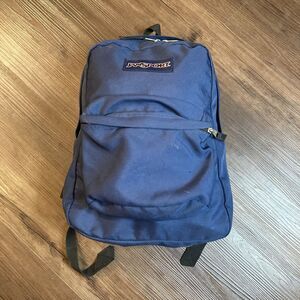 Jansport Backpack Adults Unisex Blue Two Pocket Book Bag